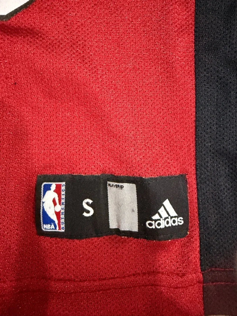 adidas Red and Black Miami Kids Basketball Jersey